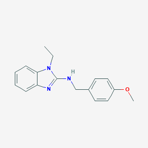 molecular formula C17H19N3O B379320 (1-Ethyl-1H-benzoimidazol-2-yl)-(4-methoxy-benzyl)-amine 
