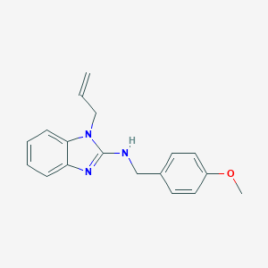 molecular formula C18H19N3O B379321 (1-Allyl-1H-benzoimidazol-2-yl)-(4-methoxy-benzyl)-amine 