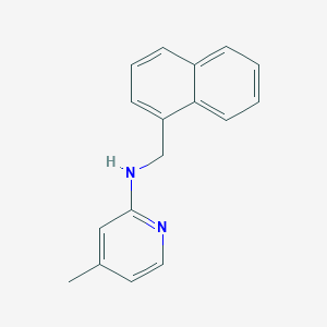 molecular formula C17H16N2 B379323 4-methyl-N-(naphthalen-1-ylmethyl)pyridin-2-amine 