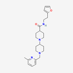 N-[2-(2-furyl)ethyl]-1'-[(6-methyl-2-pyridinyl)methyl]-1,4'-bipiperidine-4-carboxamide