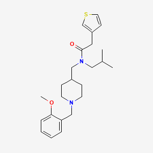 N-isobutyl-N-{[1-(2-methoxybenzyl)-4-piperidinyl]methyl}-2-(3-thienyl)acetamide