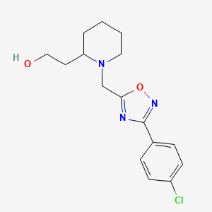 2-(1-{[3-(4-chlorophenyl)-1,2,4-oxadiazol-5-yl]methyl}-2-piperidinyl)ethanol