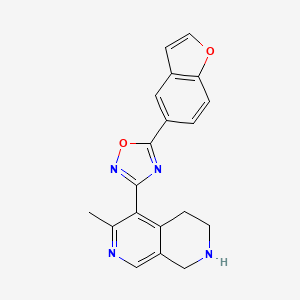 5-[5-(1-benzofuran-5-yl)-1,2,4-oxadiazol-3-yl]-6-methyl-1,2,3,4-tetrahydro-2,7-naphthyridine trifluoroacetate