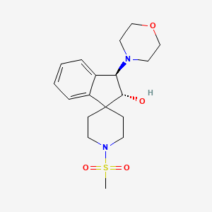 (1R,2R)-1'-methylsulfonyl-1-morpholin-4-ylspiro[1,2-dihydroindene-3,4'-piperidine]-2-ol