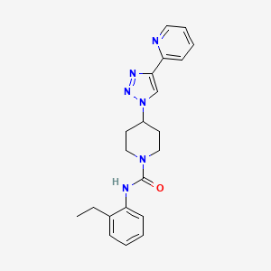 N-(2-ethylphenyl)-4-[4-(2-pyridinyl)-1H-1,2,3-triazol-1-yl]-1-piperidinecarboxamide