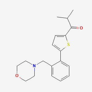 2-methyl-1-{5-[2-(morpholin-4-ylmethyl)phenyl]-2-thienyl}propan-1-one