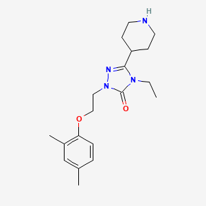 2-[2-(2,4-dimethylphenoxy)ethyl]-4-ethyl-5-(4-piperidinyl)-2,4-dihydro-3H-1,2,4-triazol-3-one dihydrochloride