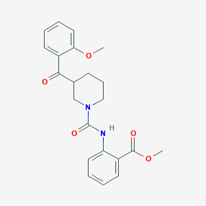 methyl 2-({[3-(2-methoxybenzoyl)-1-piperidinyl]carbonyl}amino)benzoate