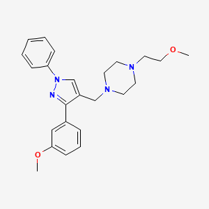 1-(2-methoxyethyl)-4-{[3-(3-methoxyphenyl)-1-phenyl-1H-pyrazol-4-yl]methyl}piperazine