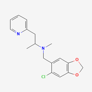 N-[(6-chloro-1,3-benzodioxol-5-yl)methyl]-N-methyl-1-pyridin-2-ylpropan-2-amine