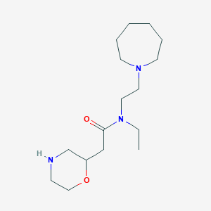 N-[2-(1-azepanyl)ethyl]-N-ethyl-2-(2-morpholinyl)acetamide dihydrochloride