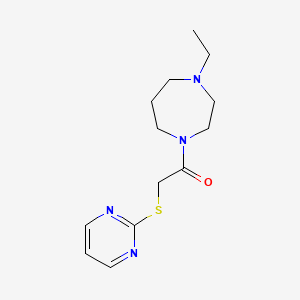 1-ethyl-4-[(2-pyrimidinylthio)acetyl]-1,4-diazepane trifluoroacetate