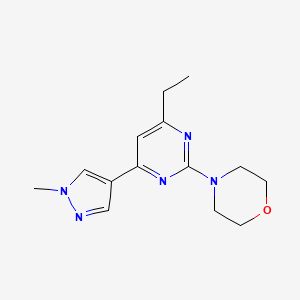 4-[4-ethyl-6-(1-methyl-1H-pyrazol-4-yl)pyrimidin-2-yl]morpholine