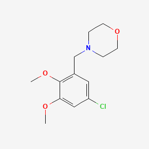 molecular formula C13H18ClNO3 B3793569 4-(5-chloro-2,3-dimethoxybenzyl)morpholine trifluoroacetate 