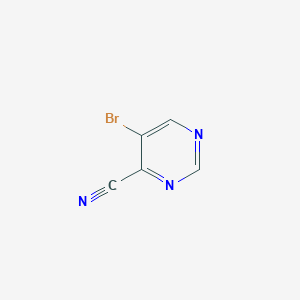 molecular formula C5H2BrN3 B037936 5-溴嘧啶-4-腈 CAS No. 114969-66-3