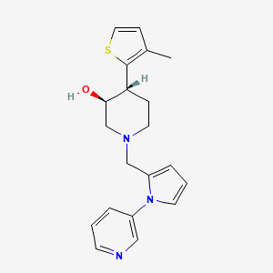 molecular formula C20H23N3OS B3793650 (3S*,4R*)-4-(3-methyl-2-thienyl)-1-[(1-pyridin-3-yl-1H-pyrrol-2-yl)methyl]piperidin-3-ol 