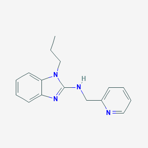 molecular formula C16H18N4 B379368 N-(1-propyl-1H-benzimidazol-2-yl)-N-(2-pyridinylmethyl)amine 