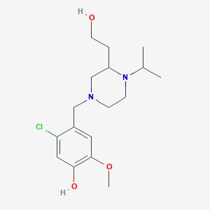 5-chloro-4-{[3-(2-hydroxyethyl)-4-isopropyl-1-piperazinyl]methyl}-2-methoxyphenol