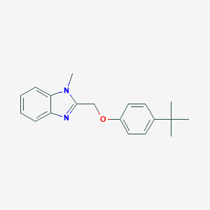 molecular formula C19H22N2O B379373 2-[(4-Tert-butylphenoxy)methyl]-1-methylbenzimidazole CAS No. 638140-34-8