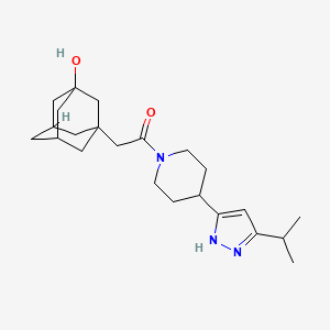 3-{2-[4-(3-isopropyl-1H-pyrazol-5-yl)piperidin-1-yl]-2-oxoethyl}adamantan-1-ol