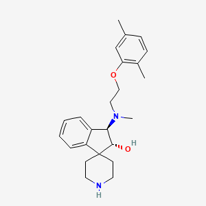 (1R,2R)-1-[2-(2,5-dimethylphenoxy)ethyl-methylamino]spiro[1,2-dihydroindene-3,4'-piperidine]-2-ol