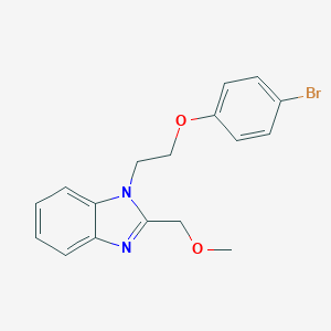 1-[2-(4-bromophenoxy)ethyl]-2-(methoxymethyl)-1H-benzimidazole