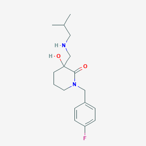 1-(4-fluorobenzyl)-3-hydroxy-3-[(isobutylamino)methyl]-2-piperidinone