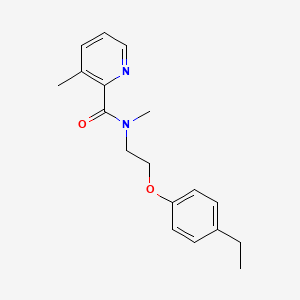 N-[2-(4-ethylphenoxy)ethyl]-N,3-dimethylpyridine-2-carboxamide