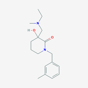 3-{[ethyl(methyl)amino]methyl}-3-hydroxy-1-(3-methylbenzyl)-2-piperidinone