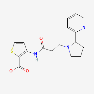 methyl 3-{[3-(2-pyridin-2-ylpyrrolidin-1-yl)propanoyl]amino}thiophene-2-carboxylate