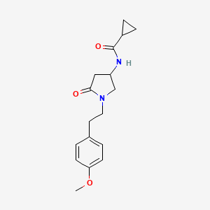 N-{1-[2-(4-methoxyphenyl)ethyl]-5-oxo-3-pyrrolidinyl}cyclopropanecarboxamide