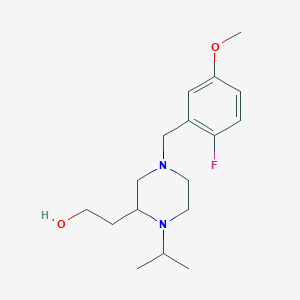 2-[4-(2-fluoro-5-methoxybenzyl)-1-isopropyl-2-piperazinyl]ethanol