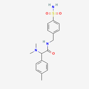 N-[4-(aminosulfonyl)benzyl]-2-(dimethylamino)-2-(4-methylphenyl)acetamide