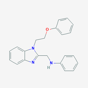 N-[[1-(2-phenoxyethyl)-2-benzimidazolyl]methyl]aniline