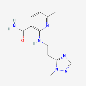 6-Methyl-2-[2-(2-methyl-1,2,4-triazol-3-yl)ethylamino]pyridine-3-carboxamide