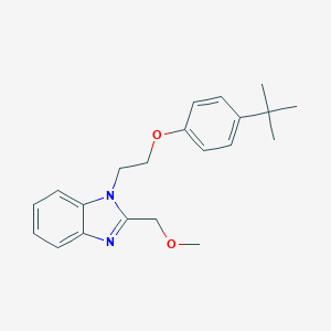 molecular formula C21H26N2O2 B379394 1-[2-(4-tert-butylphenoxy)ethyl]-2-(methoxymethyl)-1H-benzimidazole 