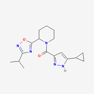 1-[(3-cyclopropyl-1H-pyrazol-5-yl)carbonyl]-2-(3-isopropyl-1,2,4-oxadiazol-5-yl)piperidine