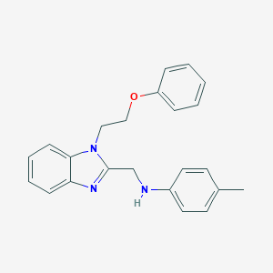 4-methyl-N-[[1-(2-phenoxyethyl)benzimidazol-2-yl]methyl]aniline