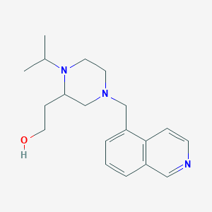 2-[4-(Isoquinolin-5-ylmethyl)-1-propan-2-ylpiperazin-2-yl]ethanol