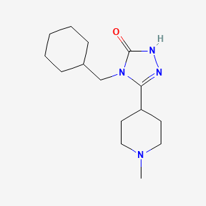 molecular formula C15H26N4O B3794077 4-(cyclohexylmethyl)-5-(1-methylpiperidin-4-yl)-2,4-dihydro-3H-1,2,4-triazol-3-one 