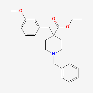 ethyl 1-benzyl-4-(3-methoxybenzyl)-4-piperidinecarboxylate