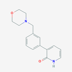 molecular formula C16H18N2O2 B3794117 3-[3-(morpholin-4-ylmethyl)phenyl]-1H-pyridin-2-one 