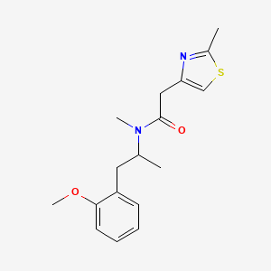 N-[2-(2-methoxyphenyl)-1-methylethyl]-N-methyl-2-(2-methyl-1,3-thiazol-4-yl)acetamide