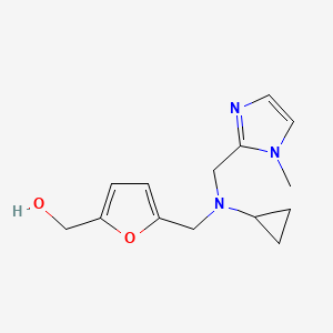 [5-({cyclopropyl[(1-methyl-1H-imidazol-2-yl)methyl]amino}methyl)-2-furyl]methanol