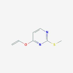 molecular formula C7H8N2OS B037942 2-(Methylthio)-4-(vinyloxy)pyrimidine CAS No. 111183-97-2