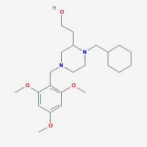 2-[1-(cyclohexylmethyl)-4-(2,4,6-trimethoxybenzyl)-2-piperazinyl]ethanol