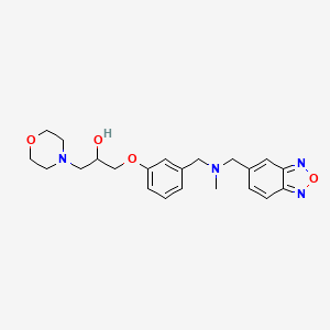 molecular formula C22H28N4O4 B3794257 1-(3-{[(2,1,3-benzoxadiazol-5-ylmethyl)(methyl)amino]methyl}phenoxy)-3-(4-morpholinyl)-2-propanol 