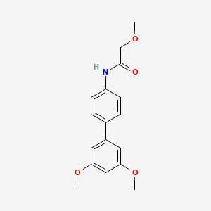 molecular formula C17H19NO4 B3794332 N-(3',5'-dimethoxybiphenyl-4-yl)-2-methoxyacetamide 