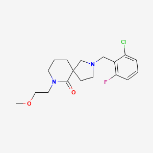 2-[(2-Chloro-6-fluorophenyl)methyl]-7-(2-methoxyethyl)-2,7-diazaspiro[4.5]decan-6-one