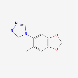 4-(6-methyl-1,3-benzodioxol-5-yl)-4H-1,2,4-triazole